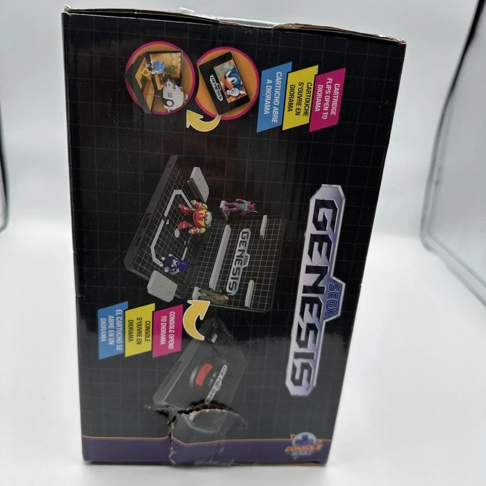 SEGA Genesis CONSOLE DIORAMA Supervillain Bundle w/ Exclusive Sonic 1 Cartridge